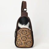 Ohlay Bags OHG187 Sling Hand Tooled Hair-On Genuine Leather Women Bag Western Handbag Purse