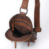 Spaghetti Western  Sling Vintage Genuine Leather Women Bag Western Handbag Purse