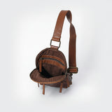 Spaghetti Western Sling Vintage Genuine Leather Women Bag Handbag Purse