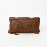 Spaghetti Western SWM107 Wristled Vintage Handmade Drum Dyed Genuine European Cowhide Leather Women Bag Handbag Purse
