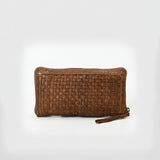 Spaghetti Western SWM107 Wristled Vintage Handmade Drum Dyed Genuine European Cowhide Leather Women Bag Handbag Purse