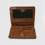 Spaghetti Western SWM111 Wallet Vintage Handmade Drum Dyed Genuine European Cowhide Leather Women Bag Handbag Purse
