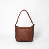Spaghetti Western Hand-Woven Leather Hobo Bag Vegetable Tanned Full Grain Cowhide Artisanal Basket Weave Shoulder - Uhorse