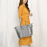American Darling Tote Hand Tooled Genuine Leather Women Bag Western Handbag Purse