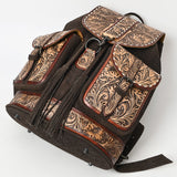 American Darling Adbg1468 Backpack Hand Tooled Hair-On Genuine Leather Women Bag Western Handbag Purse