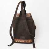 American Darling Adbg1468 Backpack Hand Tooled Hair-On Genuine Leather Women Bag Western Handbag Purse