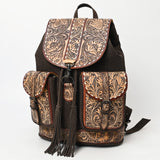 American Darling Adbg1468 Backpack Hand Tooled Hair-On Genuine Leather Women Bag Western Handbag Purse