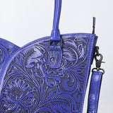 Tote Hand Tooled Genuine Leather women bag western handbag purse