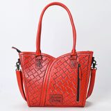 Tote Hand Tooled Genuine Leather women bag western handbag purse