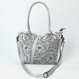 Tote Hand Tooled Genuine Leather women bag western handbag purse