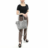 Tote Hand Tooled Genuine Leather women bag western handbag purse