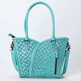 Tote Hand Tooled Genuine Leather women bag western handbag purse