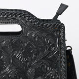 Clutch Hand Tooled Genuine Leather women bag western handbag purse