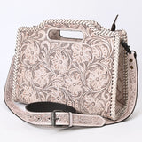 Clutch Hand Tooled Genuine Leather women bag western handbag purse