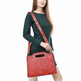 Clutch Hand Tooled Genuine Leather women bag western handbag purse