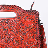 Clutch Hand Tooled Genuine Leather women bag western handbag purse
