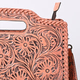 Clutch Hand Tooled Genuine Leather women bag western handbag purse