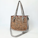 American Darling Adbg1478A Cross Body I Hand Tooled Crocodile Embossed Genuine Leather Women Bag Western Handbag Purse