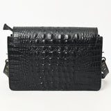 American Darling Adbg1193A Cross Body I Crocodile Embossed Genuine Leather Women Bag Western Handbag Purse