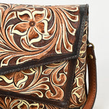 American Darling Adbga560 Cross Body I Hand Tooled Genuine Leather Women Bag Western Handbag Purse