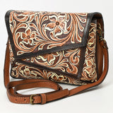 American Darling Adbga560 Cross Body I Hand Tooled Genuine Leather Women Bag Western Handbag Purse