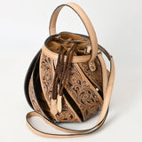 American Darling Adbga562 Bucket Hand Tooled Genuine Leather Women Bag by Hilason – Cowboy and equestrian accessories