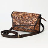 American Darling Clutch Hand Tooled Genuine Leather Women Bag Western Handbag Purse