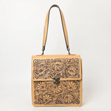 American Darling Adbgz839A Briefcase Hand Tooled Genuine Leather Women Bag Western Handbag Purse