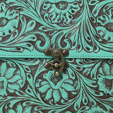 American Darling Briefcase Hand Tooled Genuine Leather Womens Bag Western Handbag Purse | for Women