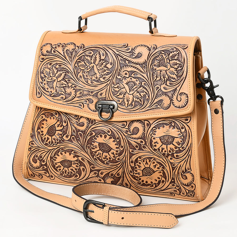 American Darling Tote Hand Tooled Genuine Leather Women Bag Western Handbag Purse | Travel Bags - Uhorse