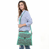 American Darling Adbgz841B Tote Hand Tooled Genuine Leather Women Bag Western Handbag Purse