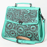 American Darling Adbgz841B Tote Hand Tooled Genuine Leather Women Bag Western Handbag Purse