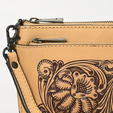 American Darling Wristlet Hand Tooled Genuine Leather Women Bag Western Handbag Purse