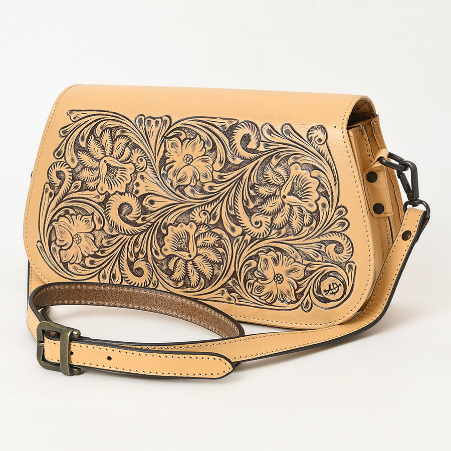 American Darling Cross Body Hand Tooled Genuine Leather Western Women Bag Handbag Purse - Uhorse