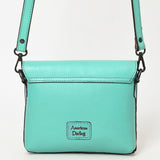 American Darling Cross Body Hand Tooled Hair on-Genuine Leather Western Women Bag Handbag Purse | Crossbody