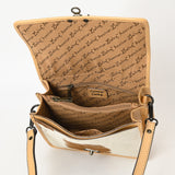 American Darling Cross Body Hand Tooled Hair on-Genuine Leather Western Women Bag Handbag Purse | Crossbody