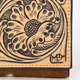 American Darling Wallet Hand Tooled Hair on Genuine Leather Western Women Bag | Handbag Purse Wallet| Wristlet