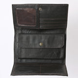 American Darling Wallet Hand Tooled Hair on Genuine Leather Western Women Bag | Handbag Purse Wallet| Wristlet