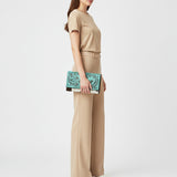 American Darling Wallet Hand Tooled Hair on Genuine Leather Western Women Bag | Handbag Purse Wallet| Wristlet