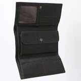 American Darling Wallet Hand Tooled Hair on Genuine Leather Western Women Bag | Handbag Purse Wallet| Wristlet