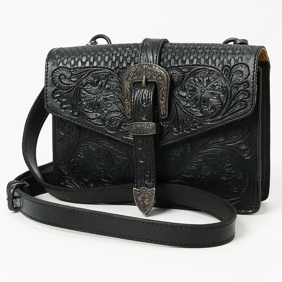 American Darling ADBGZ853 Briefcase Hand Tooled Genuine W. Leather by Hilason – Cowboy and equestrian accessories