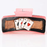 Beautifully Hand Tooled Women Ladies Hair Band Clip Clutch