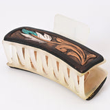 Beautifully Hand Tooled Women Ladies Hair Band Clip Clutcher