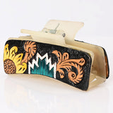 Beautifully Hand Tooled Women Ladies Hair Band Clip Clutch