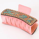 Beautifully Hand Tooled Women Ladies Hair Band Clip Clutch