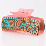 Beautifully Hand Tooled Women Ladies Hair Band Clip Clutch