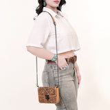 American Darling Crossbody Hand Tooled Genuine Leather Women Bag W.