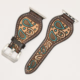 American Darling ADWAR131-41 Beautifully Hand Tooled Genuine American Leather I watch Strap Men and Women Unisex