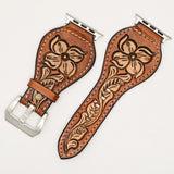 American Darling ADWAR137-45 Beautifully Hand Tooled Genuine American Leather I watch Strap Men and Women Unisex