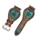 American Darling ADWAR138-41 Beautifully Hand Tooled Genuine American Leather I watch Strap Men and Women Unisex